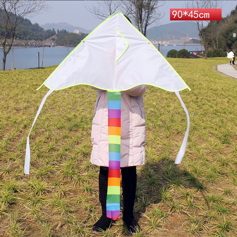 New DIY Kite Blank Kite Painting Children Hand-Painted Handmade Kite Breeze Easy to Fly Factory Direct Sales Wholesale