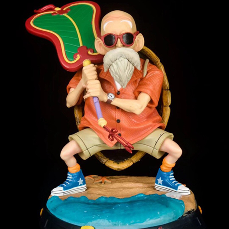 2021新款 武道会 富贵 jd 潮牌龟仙人 扇子 橙紫色 盒装 手办模型