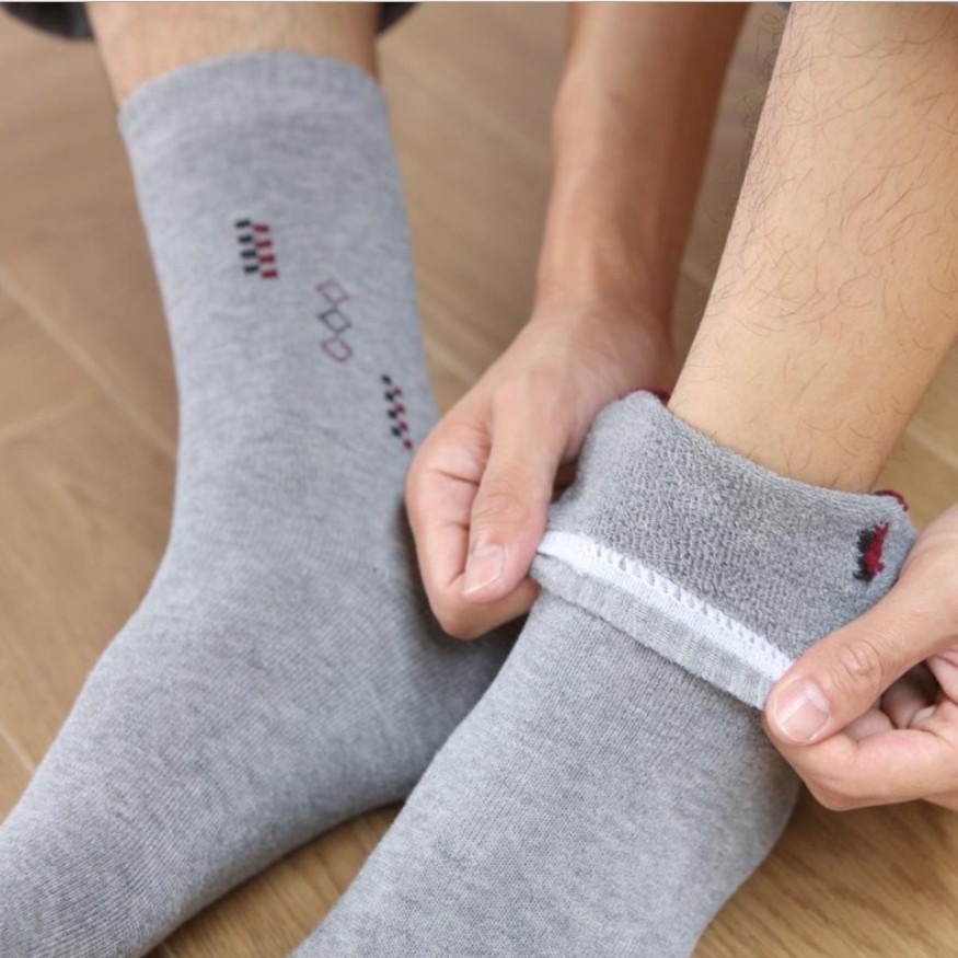 Extra Thick Socks Men's Winter Warm Men's Terry-Loop Hosiery Room Socks Men's Mid-Calf Cotton Socks Stall Supply Socks
