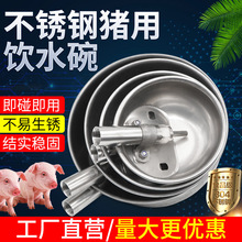 猪用饮水碗仔猪饮水器椭圆形猪不锈钢自动饮水碗水嘴喝水碗器