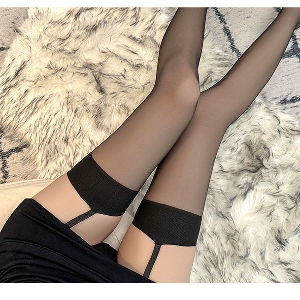Black Silk Sexy Lingerie Adult Supplies Open Crotch Women's Socks Tearable Socks One Big Hair Free Shipping Sex Product Fishnet Stockings
