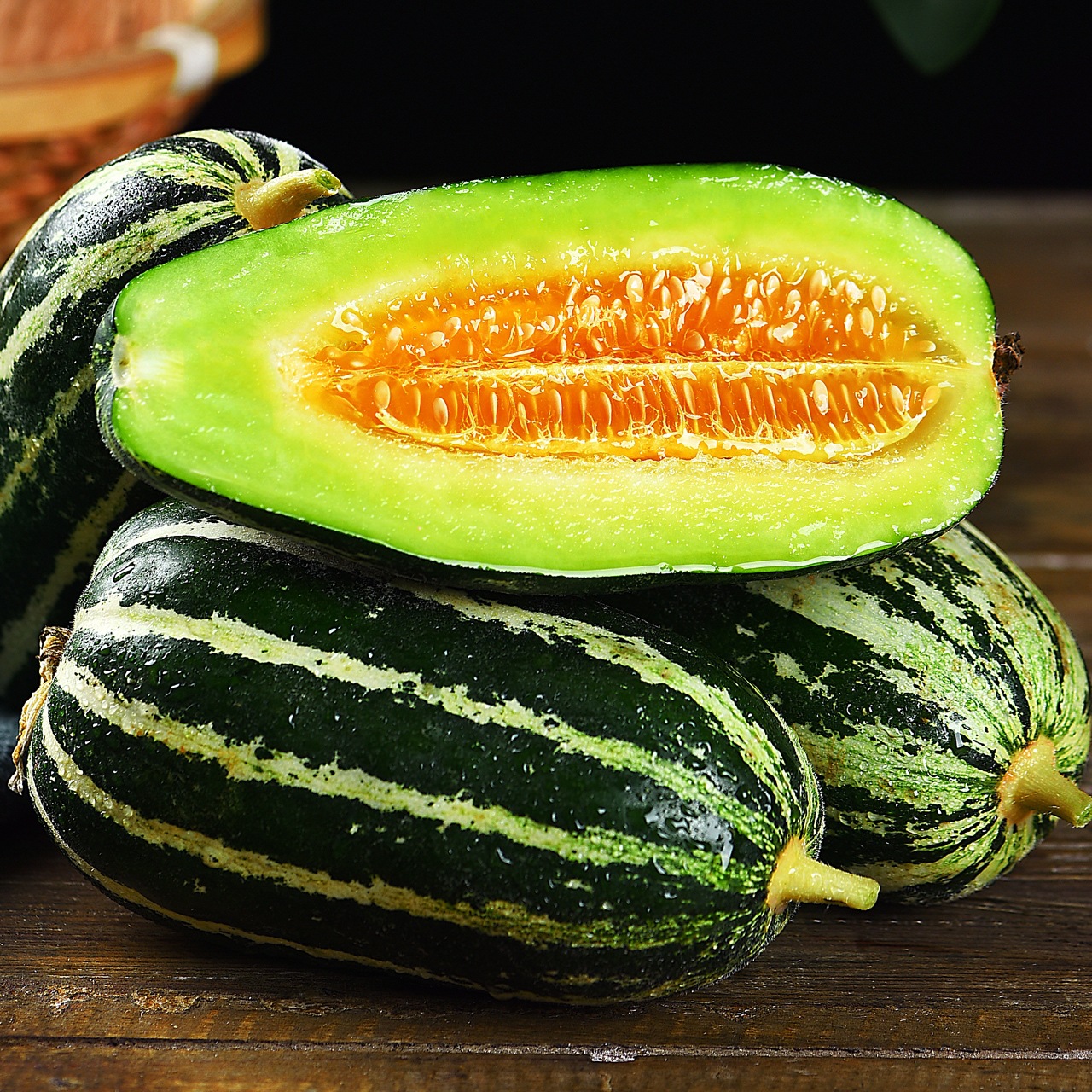 山东头茬羊角蜜博洋9号甜瓜脆甜多汁应季水果小香瓜3/5斤一件代发