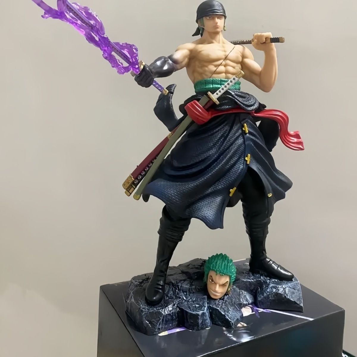 海贼王梦幻扛刀双头雕索隆gk手办动漫雕像模型桌面摆件礼物男生