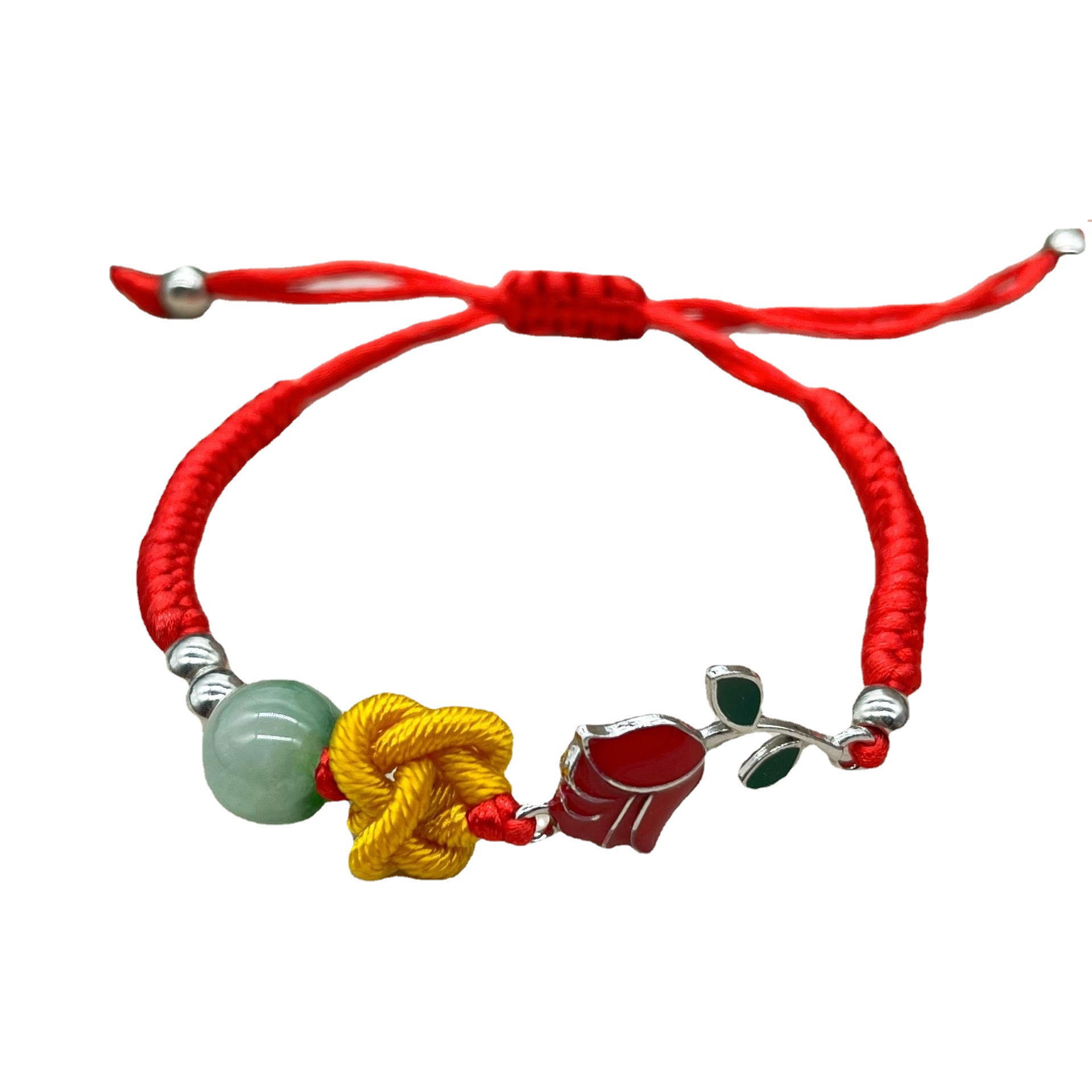 Dragon Boat Festival Ruyi Knot Red Rope Bracelet Men and Women's Natal Year Handmade Woven Jin Gang Knot Lucky Red Carrying Strap Wholesale