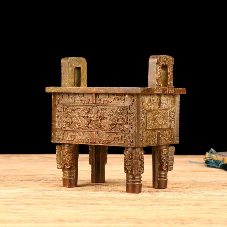 合金鼎盛千秋摆件办公室乔迁开业礼品四方鼎特大号落地司母戊鼎