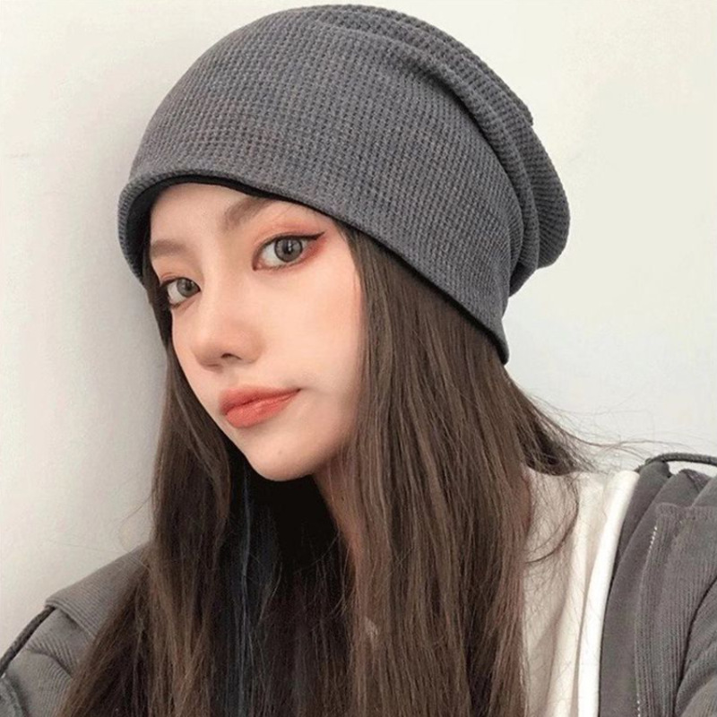 Korean Style Internet Celebrity Pile Heap Cap Men's and Women's Autumn and Winter Toque All-Matching Warm Sleeve Cap Japanese Cool Hat Knitted Hat