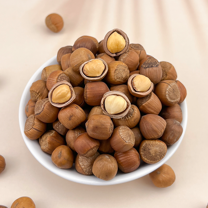 2023新货长白山东北特产野生原味笨炒开口小榛子非特大孕妇坚果