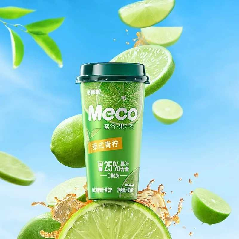 【12杯】香飘飘 Meco泰式青柠口味蜜谷果汁茶 400ml/杯