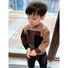 Boy sweater 2022 Autumn and winter new pattern Versatile Socket Sweater baby thickening Primer Western style Color matching Sweater