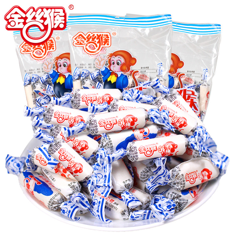 金丝猴奶糖118g袋装喜糖婚庆糖果香芋红豆原味结婚软糖休闲零食品