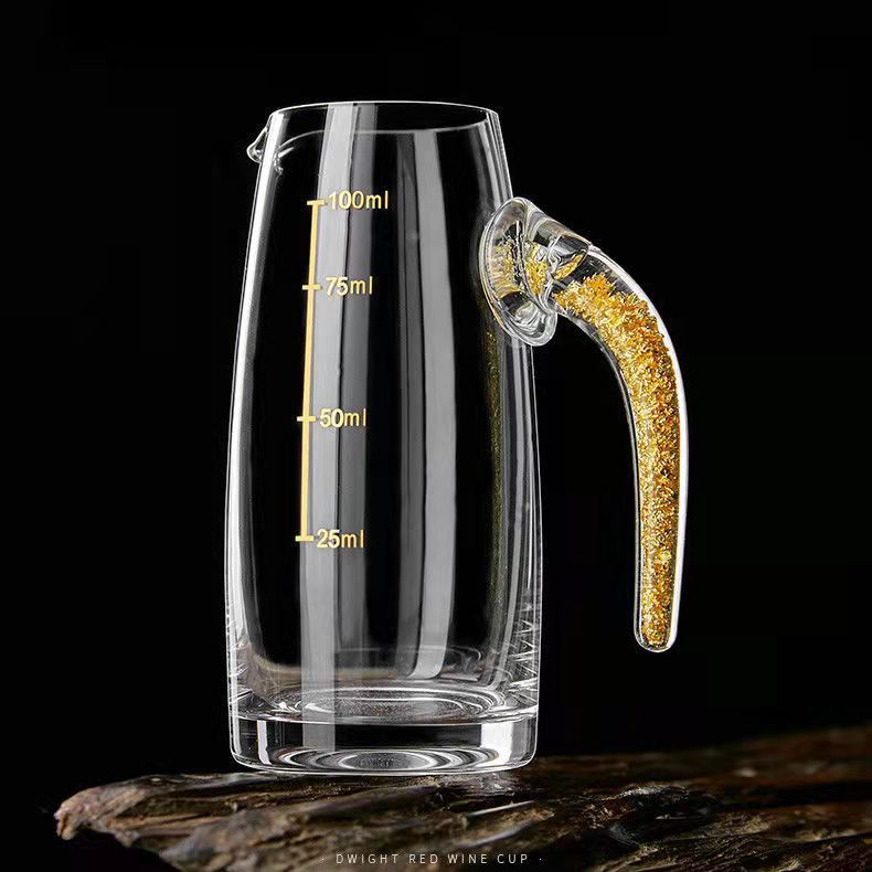 白酒分酒器家用倒酒量酒器水晶玻璃小号分酒壶套装100毫升带刻度