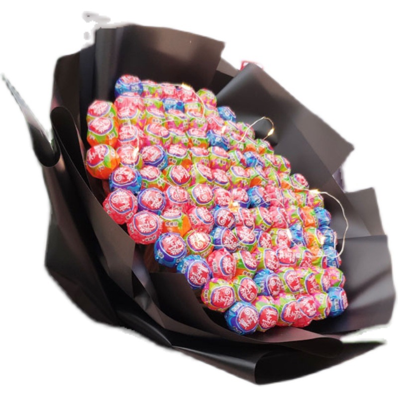 99颗真知棒糖果花束儿童节礼物送男女朋友零食包装创意棒棒糖花束