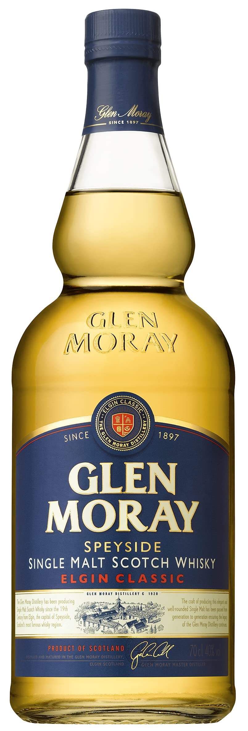 包邮英国进口洋酒格兰莫雷glen moray斯佩塞单一麦芽威士忌700ml