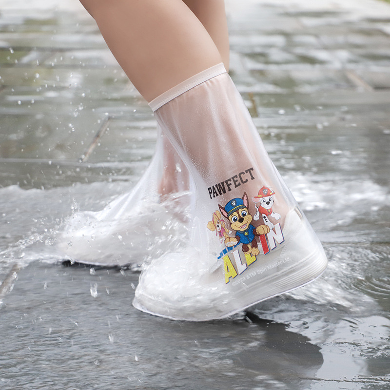 汪汪队儿童雨鞋套高筒小学生雨靴上学必备雨鞋套批发儿童水鞋