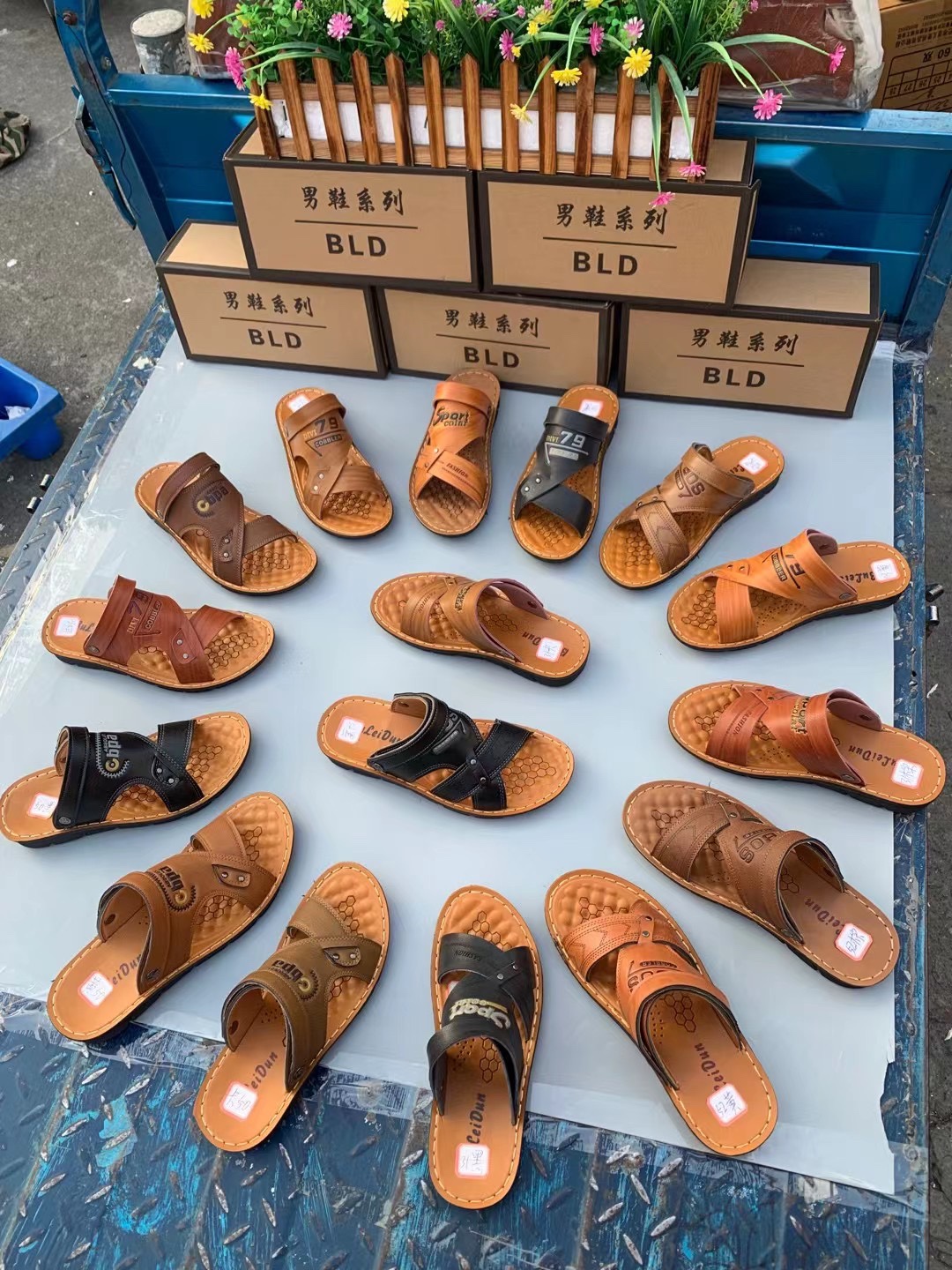 夏季新款男士沙滩凉鞋工厂库存尾货低价清仓地摊外贸大码鞋子批发