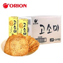 韩国进口ORION/好丽友高笑美芝麻薄脆饼干70g整箱网红休闲零食