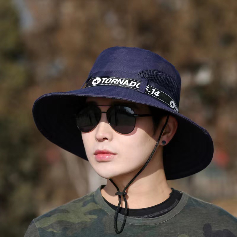 Hat Men's 2023 Summer Sunshade Fishing Summer Hat Outdoor Mountaineering Sun Hat Big Brim Summer Sun Hat Wholesale