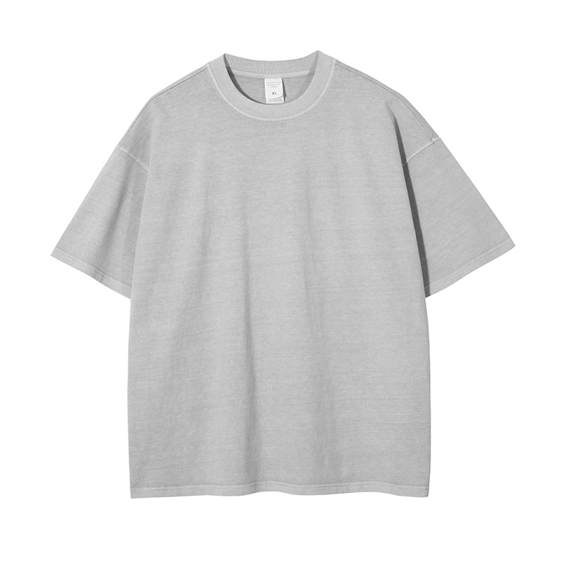 Artie Men's Clothing | Heavy 250G Retro Washed Distressed Short-Sleeved T-shirt Men's Loose Cotton Men Fashion Brands T-shirt