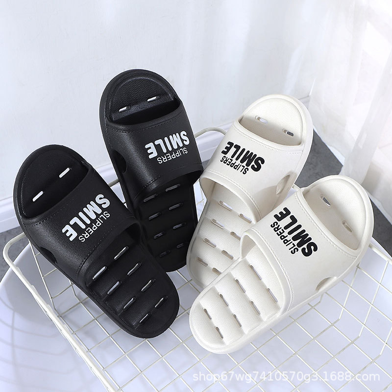 New Home Slippers Hollow Drainage Fast Bathroom Female Bedroom Couple Indoor Home Bath Quick-Drying Slippers Men's Batch