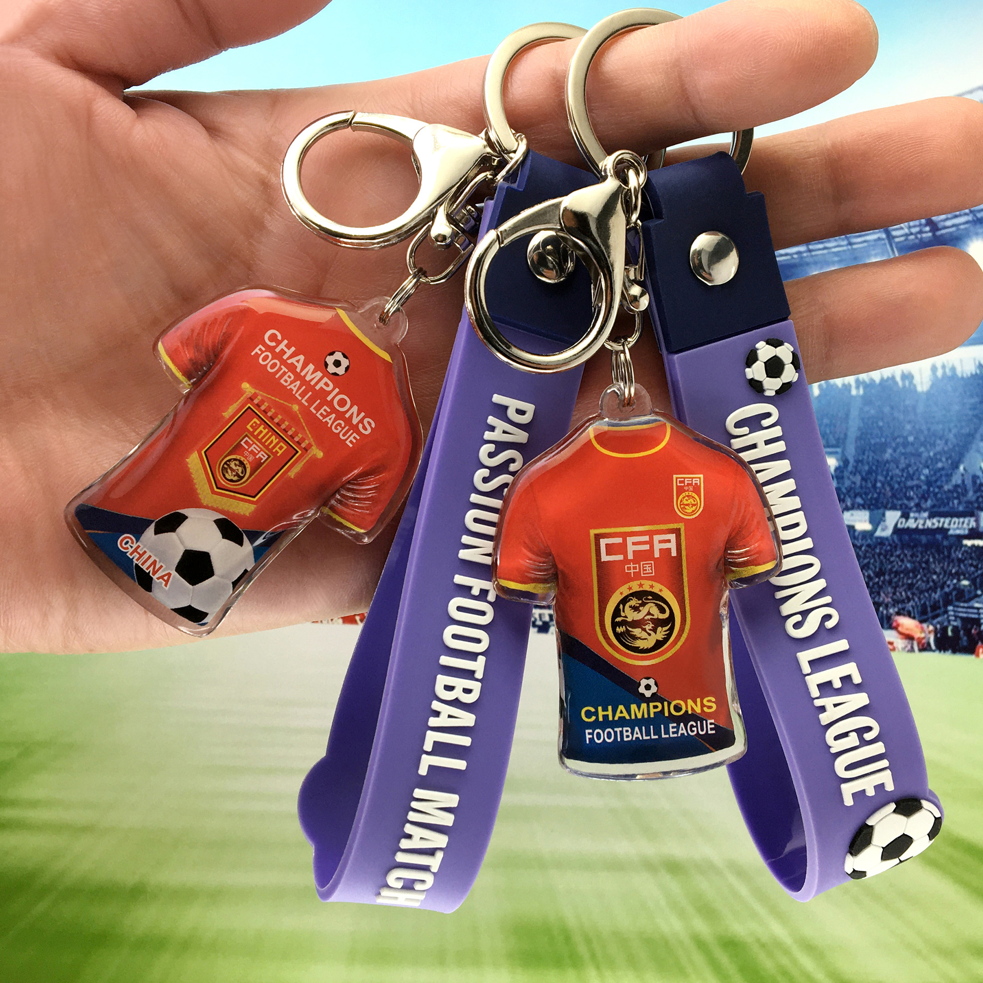 美职联赛迈阿密国际足球俱乐部梅西球迷钥匙扣链世界杯小礼品挂件