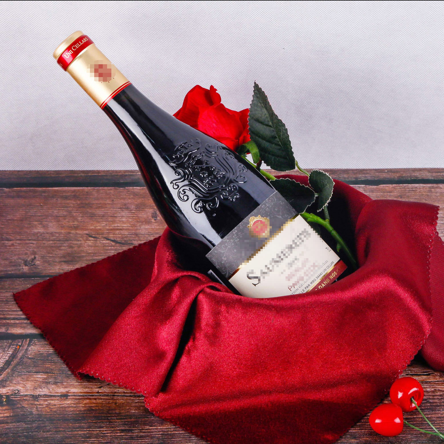 法国红酒原装正品半干甜酒梅洛13.5度代发代理进口红酒索美特干红