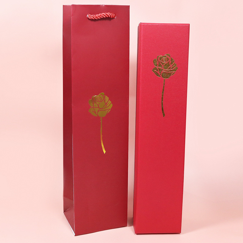 Valentine's Day Confession Single Rose Gift Box Metal Plastic Spray Paint Cover Jewelry Jewelry Box Wholesale