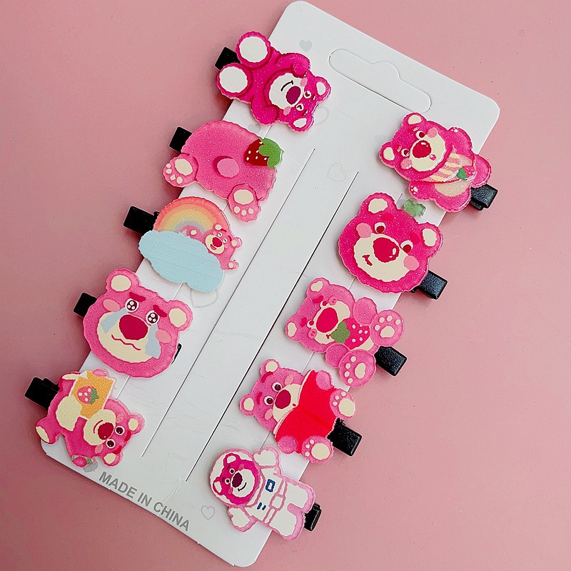 Super Cute Lingna Beier Cute Girl Hairpin Cartoon Sanrio Side Clip Does Not Hurt Hair Acrylic Girl Bang Clip