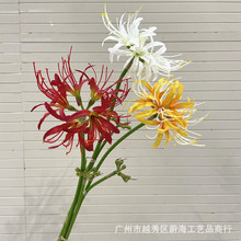 风雨兰仿真花彼岸花曼珠沙花绢花批发石蒜花清新居家装饰摆件爆款