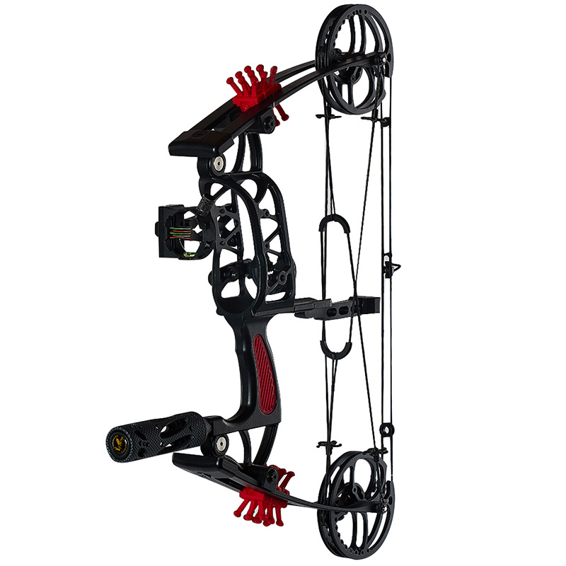 huwairen夜鹰短款钢珠复合弓箭支两用三角滑轮弓户外射击射箭弓箭