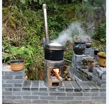 农村小柴火炉 木炭炉取暖炉 户外野餐烧烤炉烧柴炉具 小家庭做饭