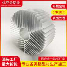 厂家批发大功率太阳花散热器铝型材 铝合金散热片  CNC数控加工