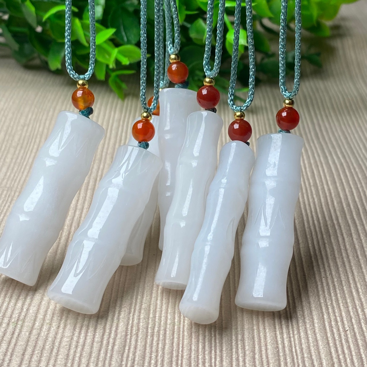 金丝玉东陵玉竹节吊坠挂件 男女款挂件