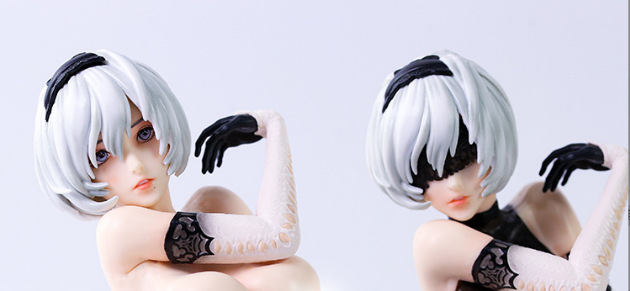 动漫游戏尼尔机械纪元 尤尔哈2b 尼尔小姐姐 坐姿 手办盒装模型