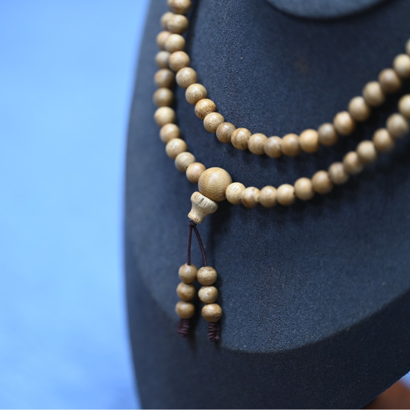 天然保真沉香佛珠项链108颗圆珠念珠佛珠沉香珠黄油格海南沉香