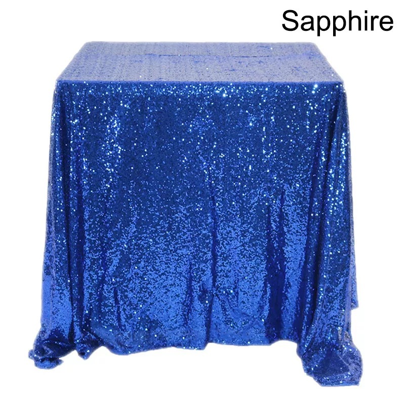 Cross-Border Hot Selling Sequin Tablecloth Tablecloth Hotel Wedding Party Christmas Decorative Cloth Golden Embroidery Beads