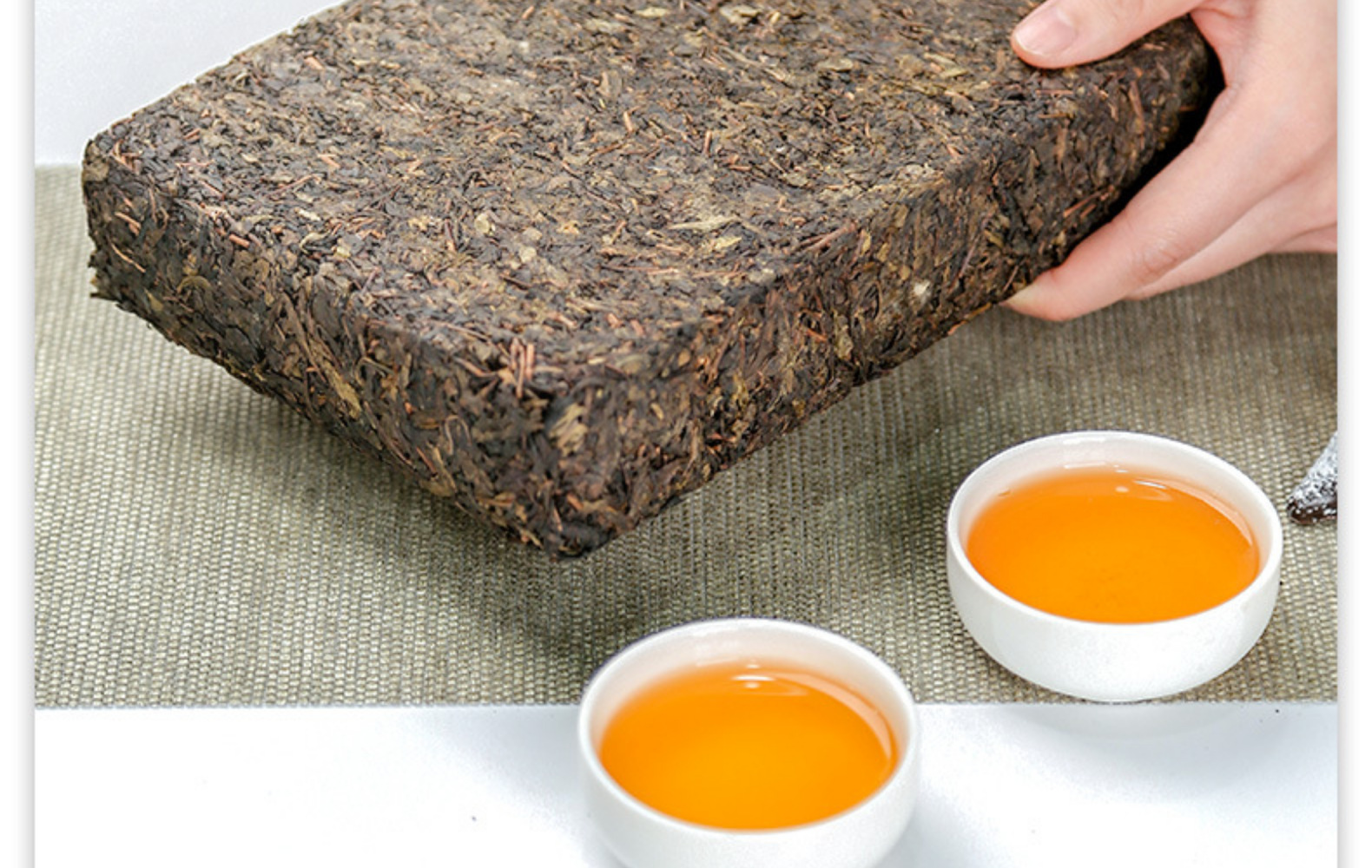 中茶安化黑茶湖南安化金花茯砖手工金茯安化黑茶中粮茯砖茶