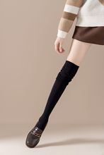 【过膝堆堆袜】一体成型自然舒适女生秋冬过膝袜亲肤日系拼接设计