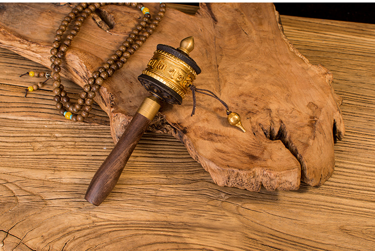 藏传佛教用品 纯铜手摇转经筒 西藏转经轮 如法法器 转经桶