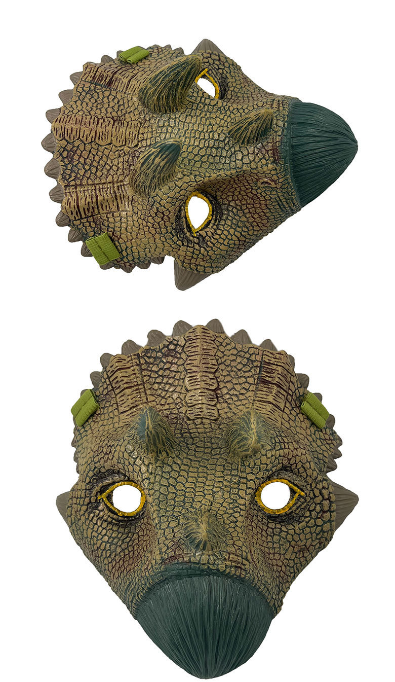 万圣节儿童恐龙服装表演服游戏派对服饰霸王龙面具亲子演出服头饰