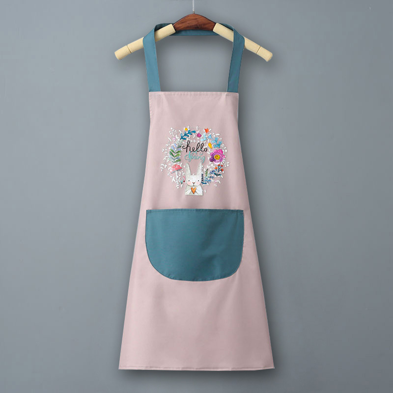 New 2023 Internet Celebrity Apron Kitchen Home Cooking Men and Women Super Waterproof Oil-Proof Super Nice Apron Apron