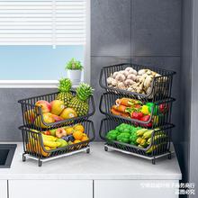 厨房台面菜篮子置物架多层小尺寸姜葱蒜小型转角蔬菜收纳架多功能