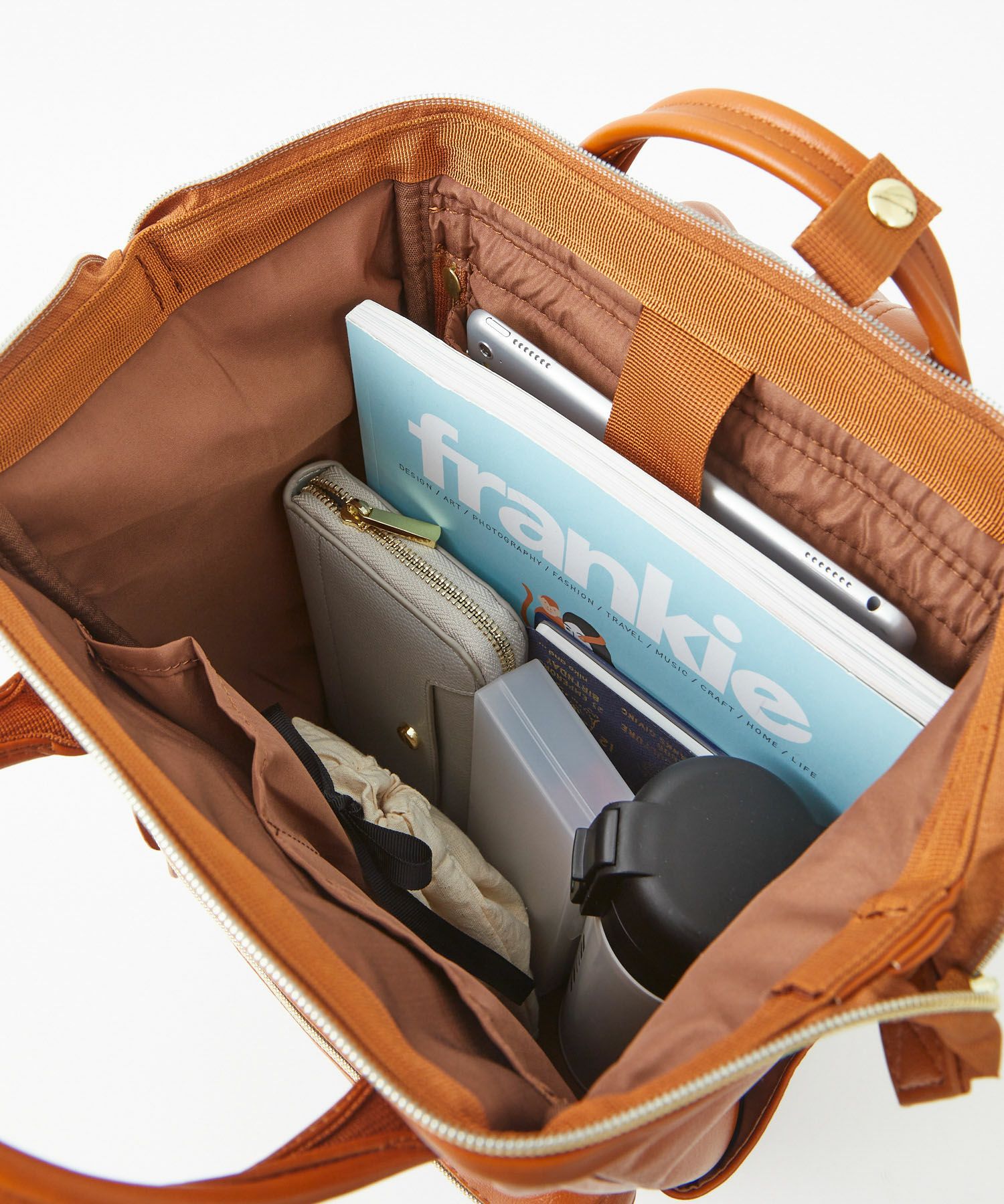 日本乐天双肩包口金包pu旅行背包女包学生书包bags中古包小号