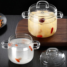 燕窝炖盅专用高硼硅玻璃炖盅厨房隔水炖罐炖汤盅带盖蒸蛋小炖盅