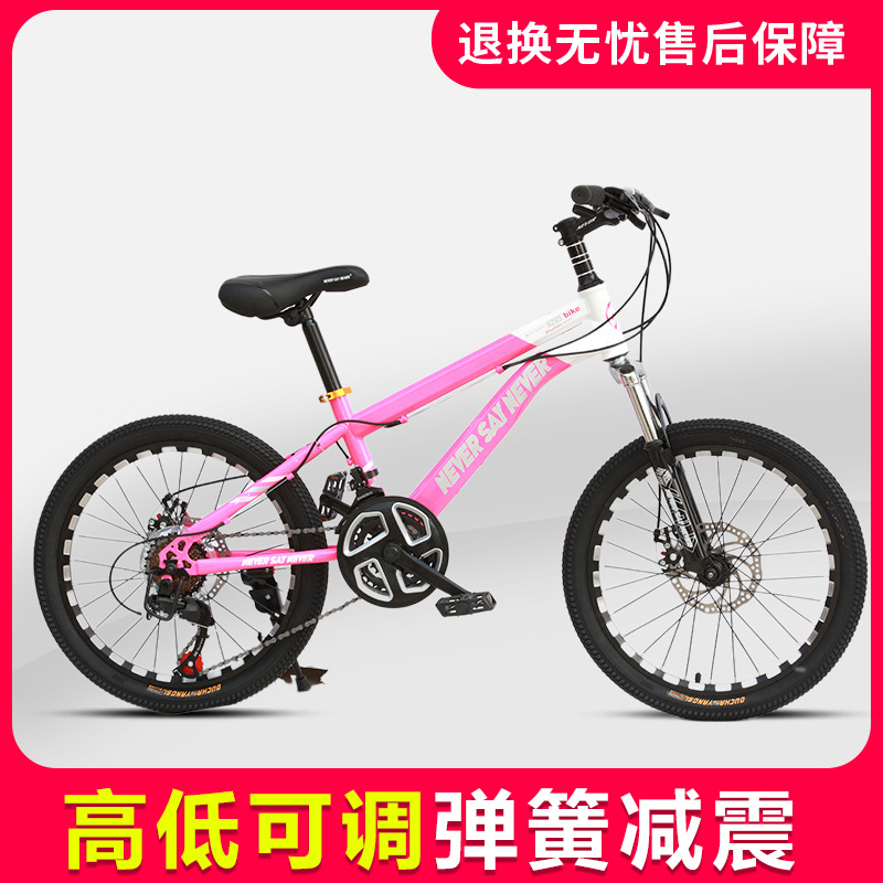 Customized Red Variable Speed Ordinary Pedals Wind Double Disc Brake Hard Frame Bicycle Children's Mountain Bike