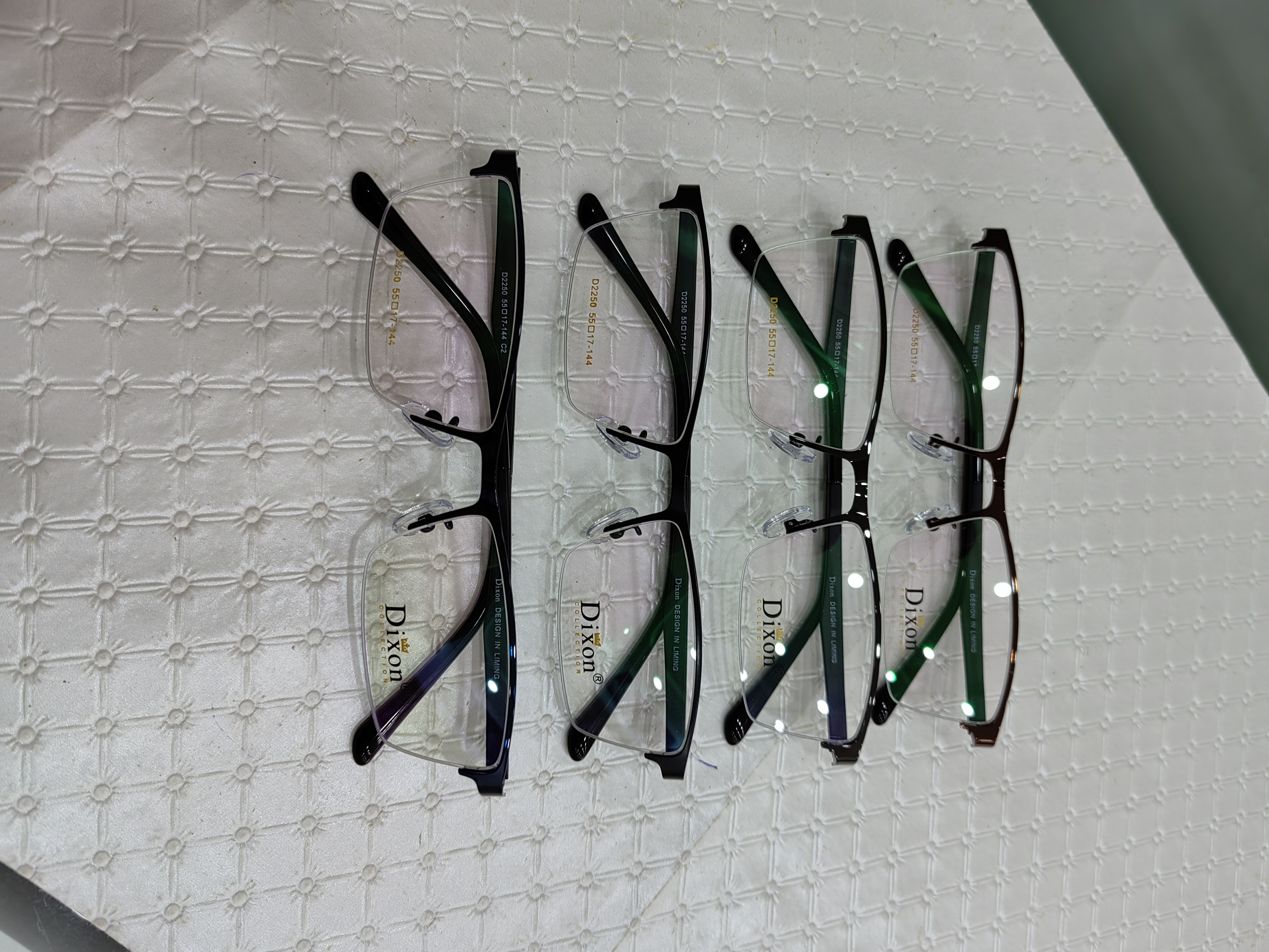 迪克逊23年10月27号返单款半框合金镜面加塑钢腿中大框镜架2250