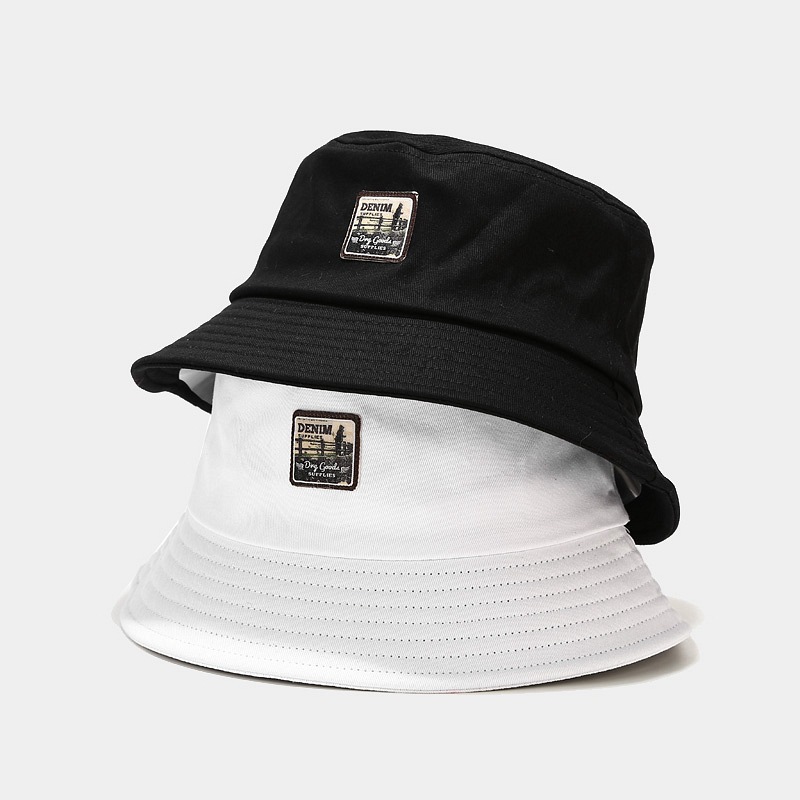 INS New Spring Summer Fisherman Hat Men‘s Japanese-Style Retro Sun-Proof Flat-Top Cap All-Matching Basin Hat Trendy Women‘s Hat