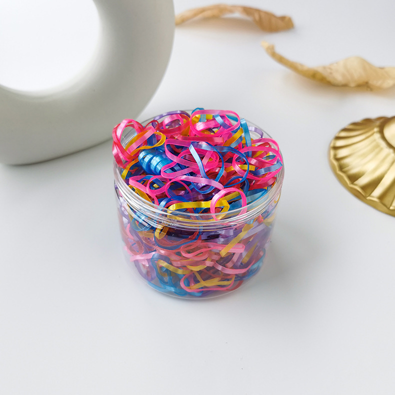 一次性儿童彩色橡皮筋宝宝纯色小清新不伤发发圈韩版女孩发绳批发