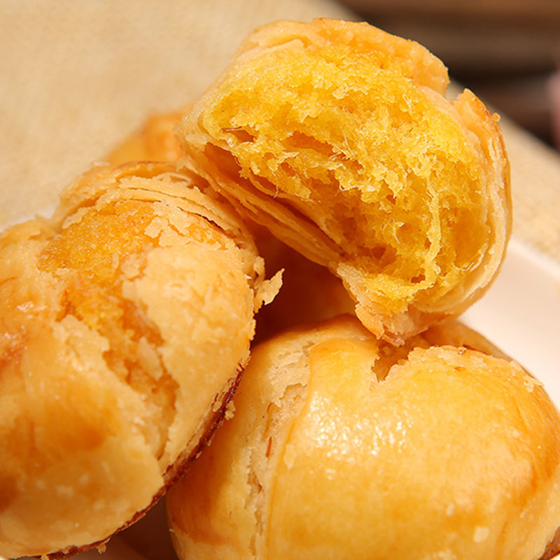 【厂家批发】肉松汉堡酥6.2斤散装 肉松球休闲糕点零食茶点整箱