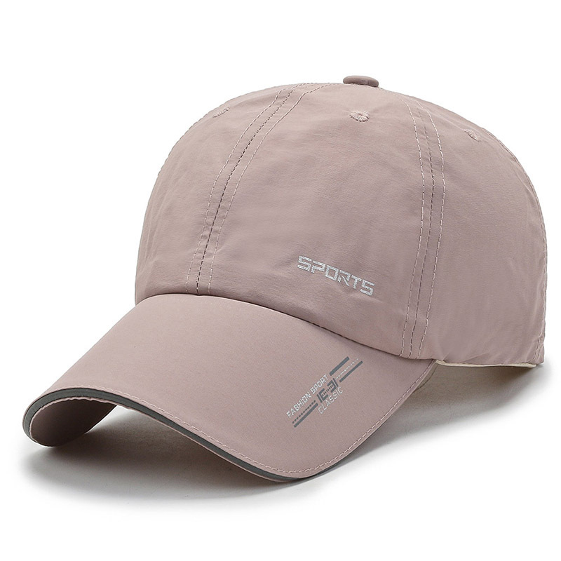 Spring and Summer New Sun Hat Fashion Sports Breathable Peaked Cap Outdoor Travel Baseball Cap Reflective Stripe Quick-Drying Cap