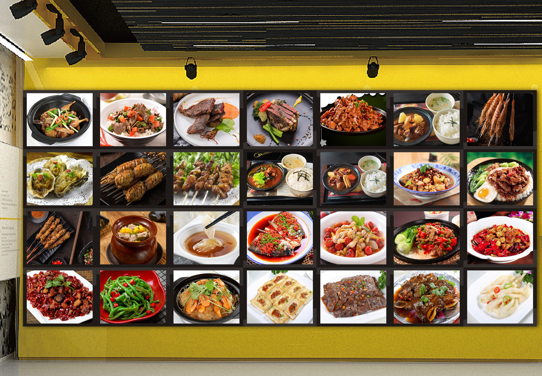 led点菜牌点餐牌酒店酒楼菜谱发光菜单价目价格表灯箱展示广告牌